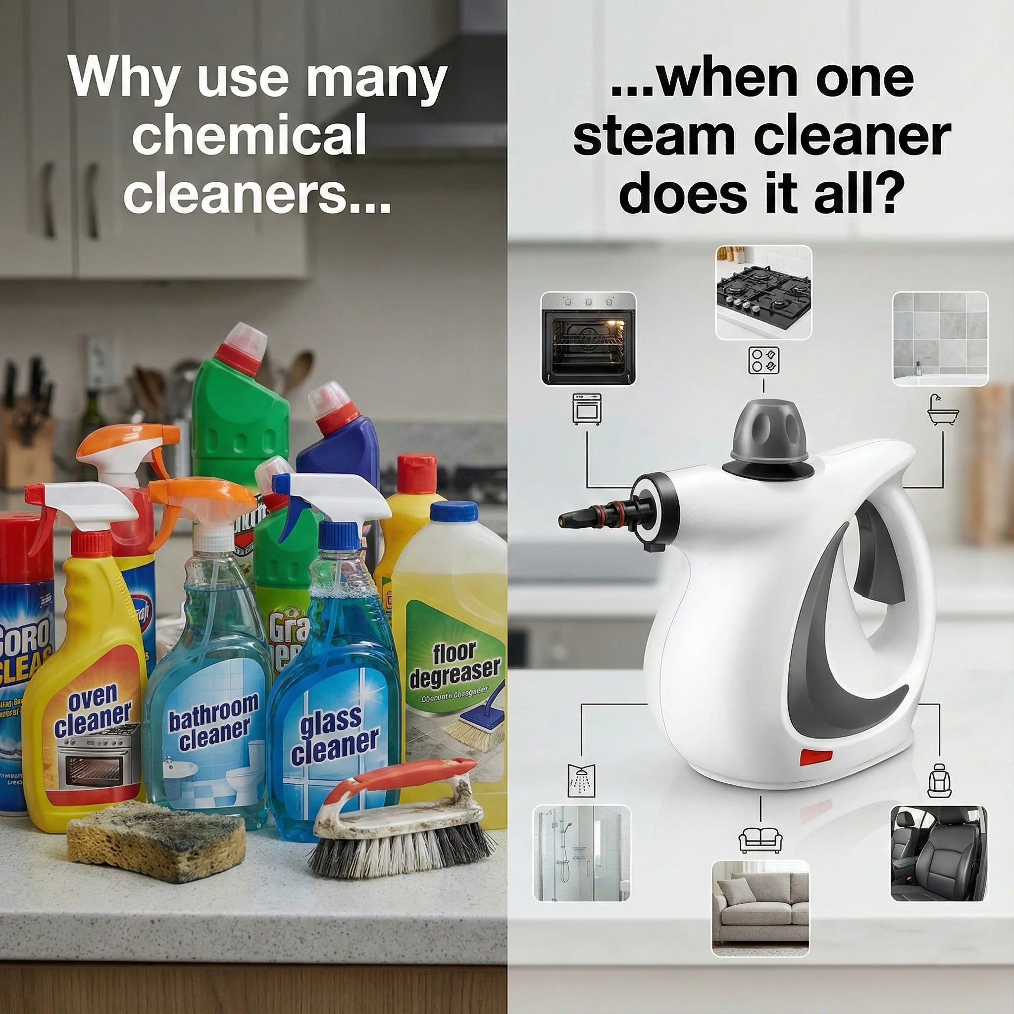 PureSteam™ – Handheld Power Steam Cleaner